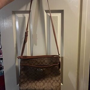 Chic Brown Designer Crossbody Bag